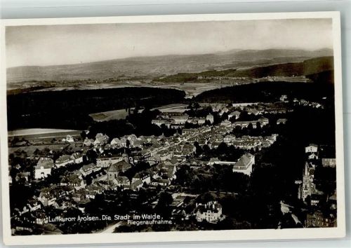 Arolsen Fliegeraufnahme des Ortes