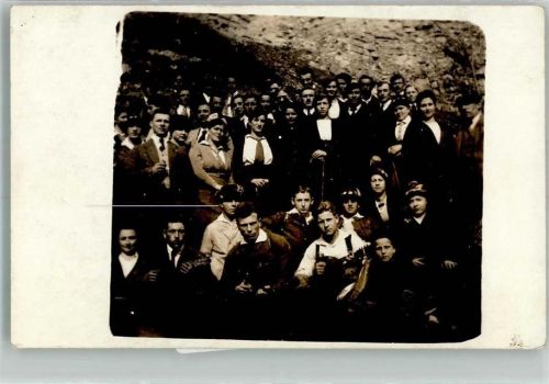 Lichtenstein 1921 Gruppenbild Ort handschriftlich Burg