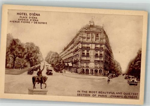 Paris Hotel d´iéna Denkmal Auto