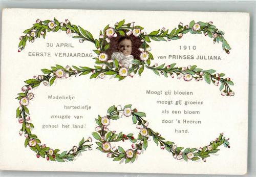 30.4.1910 1. Geburtstag von Prinzessin Juliana