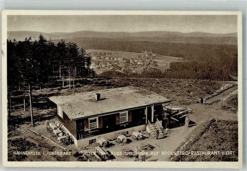 Hahnenklee 1935 Gasthaus Blockhütte auf dem Bocksberg Verlag Julius Simonsen 80582