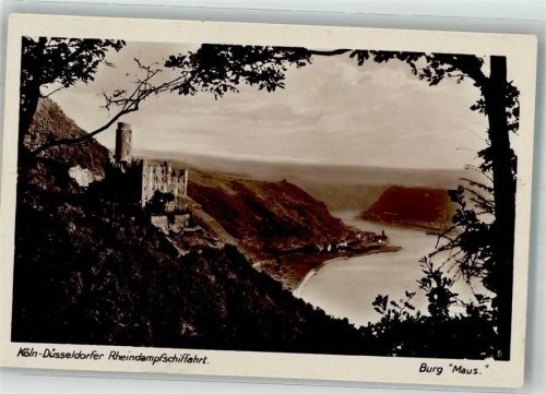 St. Goarshausen Burg Maus Köln-Düsseldorfer Rheindampfschiffahrt