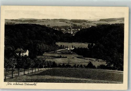 Detmold Panorama der Stadt mit Christuskirche