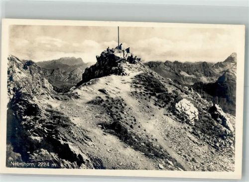 Nebelhorn Gipfelhütte Nebelhorngipfel Hüttenstempel