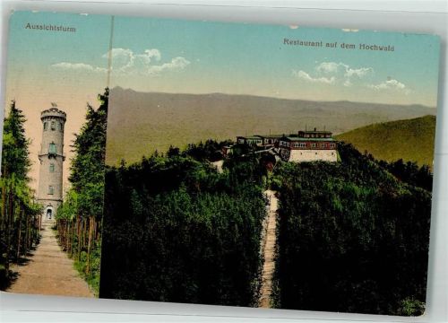 Kurort Oybin 1913 Berggasthaus und Aussichtsturm auf dem Hochwald Silesia-Verlag 513