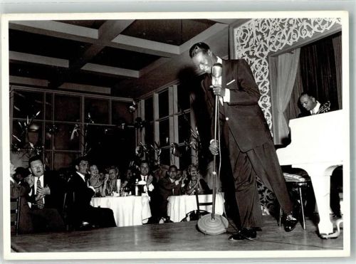 Hollywood Nat King Cole im Ciros Night Club Sunnset Boulevard Informationskarte