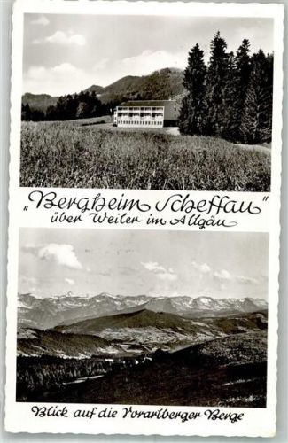 Weiler-Simmerberg 1968 Pension Bergheim Schefflau