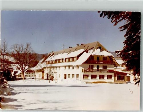 Bernau Hotel Rößle Winter Foto Original aus Archiv eines Ansichtskartenverlages