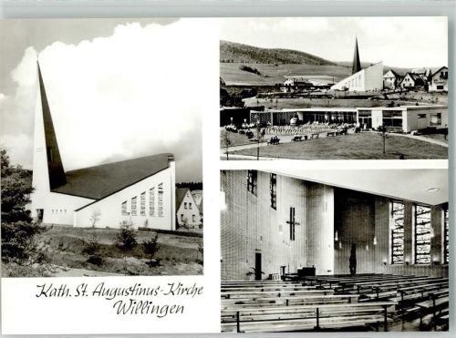 Willingen Kirche St. Augustinus von Hugo Siepmann mit Kurhaus Fotograf Werner