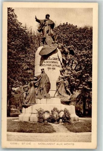 Saint-Die-des-Vosges Kriegerdenkmal der französischen Armee WK I Verlag Braun & Cie. 15596