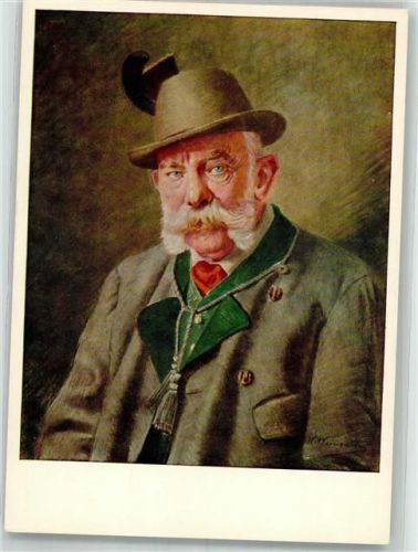 sign. Weingart Der österreichische Kaiser im Jägerkostüm