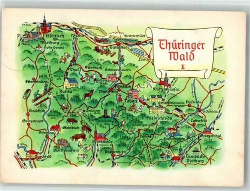 Brotterode Landkarte Thüringer Wald