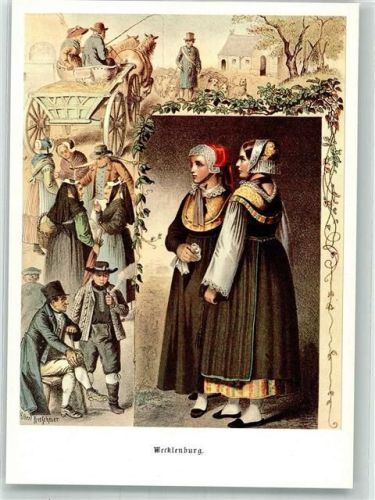 sign. Kretschmer, Albert Mecklenburger Tracht