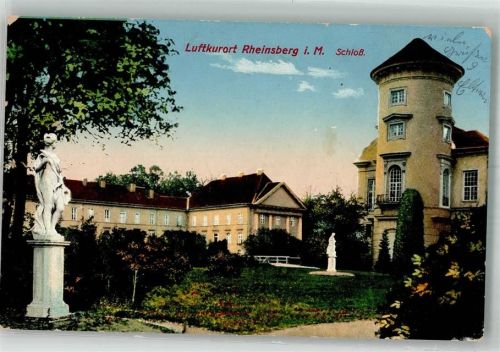 Rheinsberg 1917 Schloss Rheinsberg Verlag Zieher, Ottmar
