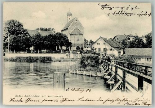 Unterschondorf 1904 Beschnitten