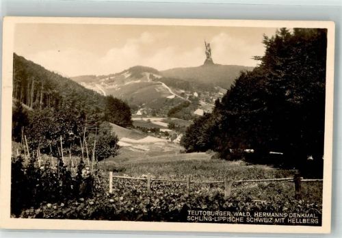 Detmold 1918 Teuteburger Wald Hermannsdenkmal Hüttenstempel