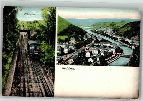 Bad Ems Malbergbahn Panorama des Ortes an der Ems Verlag Zieher, Ottmar 4664