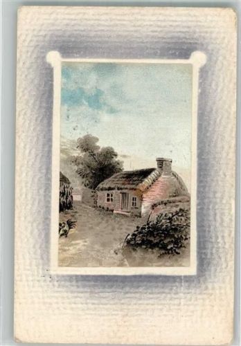 1909 Stroh gedecktes einfaches Haus Passepartout