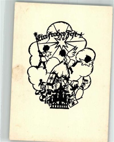 Weihnachten Scherenschnitt Hessischer Heimatverlag Chlodewig Rinck