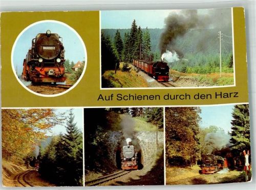 Auf der Trasse der Harzquerbahn Fotograf Feuereißen VEB Bild und Heimat
