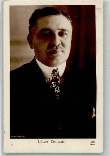 1927 Portait des französischen Schriftstellers Léon Daudet Verlag A. Noyer 17