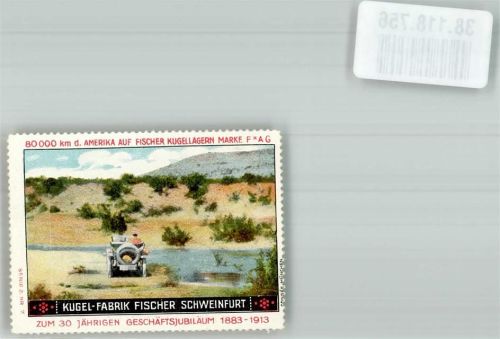 Schweinfurt 30. Geschäftsjubiläum 1883-1913 Kugel Fabrik Fischer Oldtimer