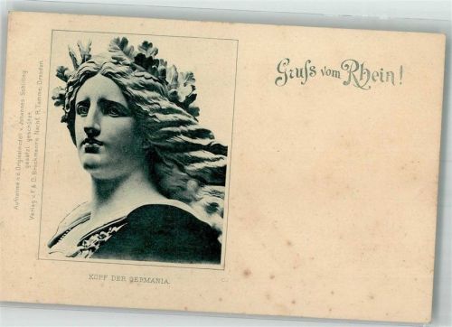 Rüdesheim Kopf der Germania Niederwald National Denkmal