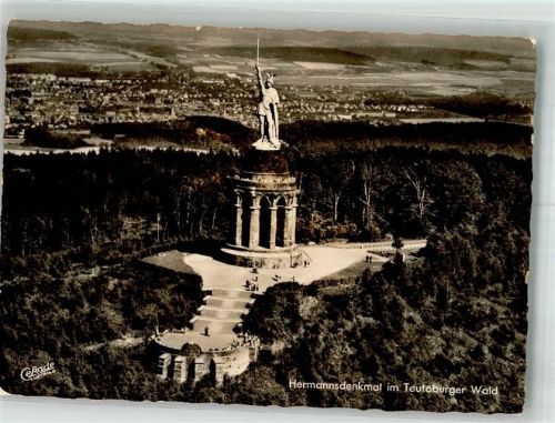 Detmold Hermannsdenkmal Fliegeraufnahme Chronik