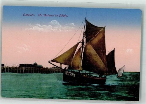 Ostende Segelboot J.N. u. Co. Br. 4093