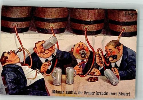 Humor Männer sauft`s der Brauer braucht leere Fässer ASM Nr. 1331