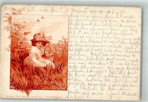 1898 Monotint Postkarte Serie III. No. 5218 Kind