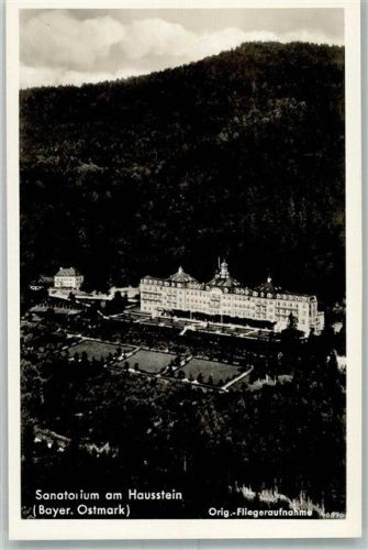 Schaufling 1939 Fliegeraufnahme vom Sanatorium am Hausstein