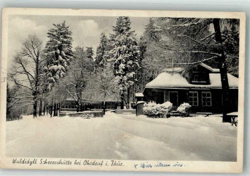 Ohrdruf 1939 Gasthaus Scherershütte Feldpost WK II