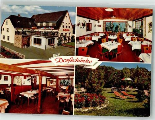 65391 W6223 Espenschied Foto AK Gasthaus Pension Zur Dorfschänke