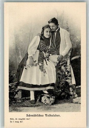 Junges Paar in Volkstracht Fotograf Sinner