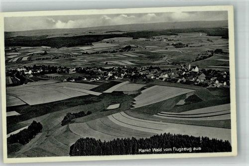 Markt Wald Fliegeraufnahme Kirche