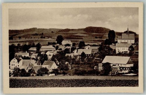 Hinterhermsdorf Panorama des Ortes mit Engelkirche