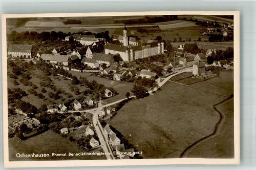 Ochsenhausen Fliegeraufnahme Ehem. Benediktinerkloster Feigeg. d. R.L.M. Nr. 25370 UC/eF 33