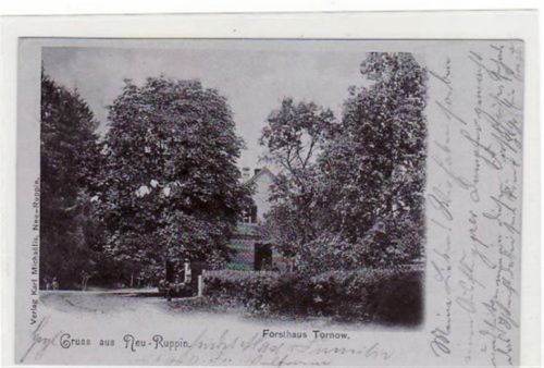 Neuruppin Gruß aus Neuruppin. Abgebildet ist das Forsthaus Tornow. Postalisch befördert mit Marke und Stempel 1902. Top Erhaltung.