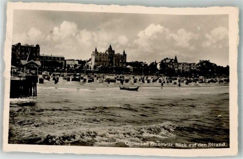 Zinnowitz Strand Ruderboot Strandkorb Ostseebad