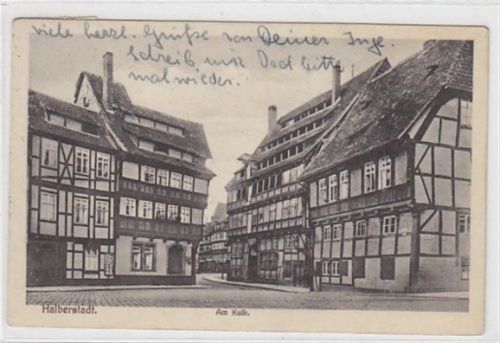 Halberstadt Halberstadt Am Kulk gelaufen 1928. Leicht fleckig, sonst gut erhalten.