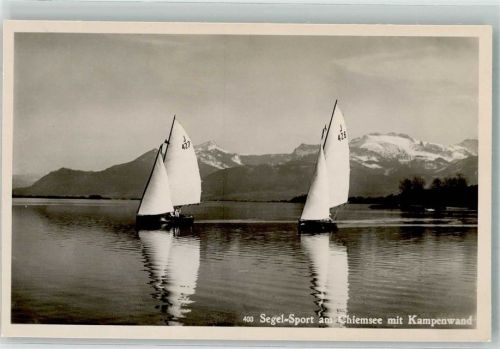 Segelsport am Chiemsee m. Kampenwand