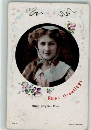 1911 Portrait von Phyllis Dare Weihnachten