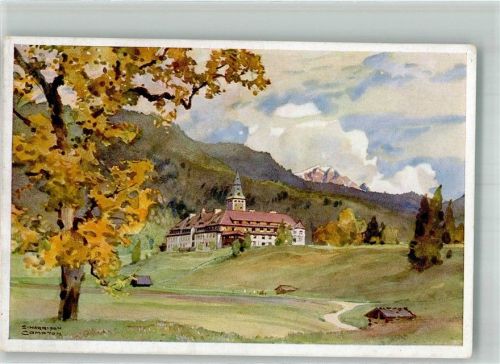 Krün Schloss Elmau v. Westen