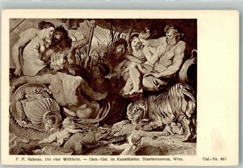 sign. Rubens P.P. Die vier Weltteile K.-V. W. Nr. 1379