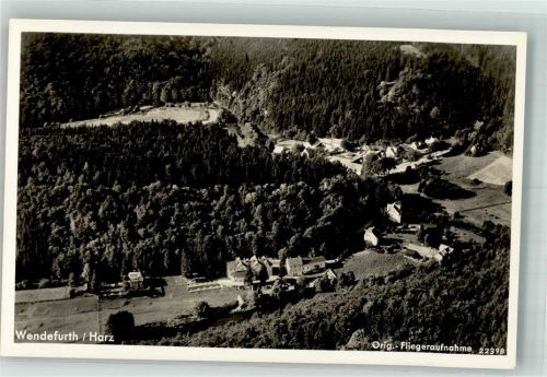 Wendefurth 1938 Fliegeraufnahme des Ortes