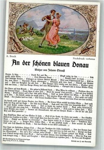 An der schönen blauen Donau sign. Broch Verlag Bunte Reihe Nr.202