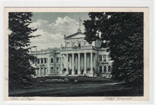Putbus Putbus auf Rügen mit Schloß Vorderseite ungelaufen FlEcke n Rückseite, sonst gut erhalten.