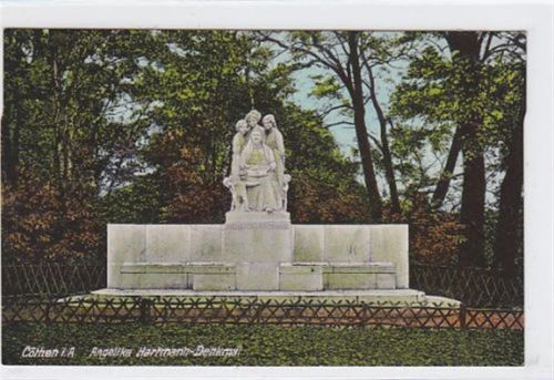 Köthen Cöthen mit Angelika Hartmann Denkmal ungelaufen Gut erhalten.