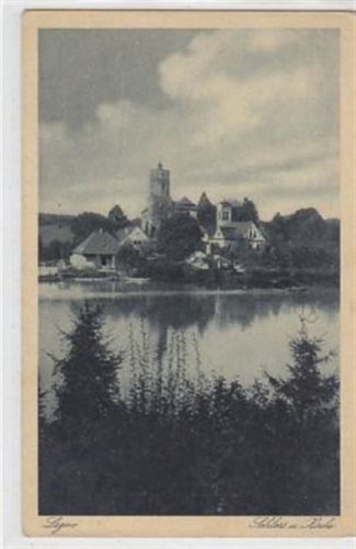 Lagow Lagow - Lagów / Kreis Oststernberg. Schloss Kirche aus der Serie Märkische Landschaften / Serie Lagow Nr. 4 ungelaufen Gute Erhaltung.